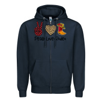 Navy Peace Love Rodeo Zipper Hoodie - Bettercallsaul