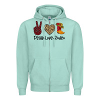 Seafoam Peace Love Rodeo Zipper Hoodie - Bettercallsaul