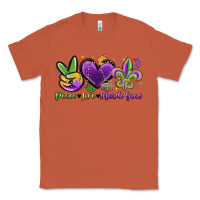 Copper peace love mardi gras Classic Tee - MaliasSmallBusiness