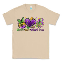Mushroom peace love mardi gras Classic Tee - MaliasSmallBusiness