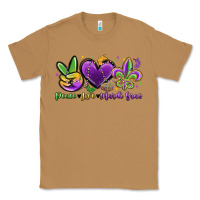 Toasted Coconut peace love mardi gras Classic Tee - MaliasSmallBusiness