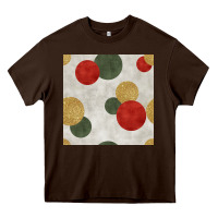 Chocolate Brown christmas points seamless pattern Heavy Core Tee - BundleAndBundleShop