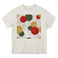 Cream christmas points seamless pattern Heavy Core Tee - BundleAndBundleShop