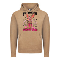 Vintage Coffee cottontail bunny club Vintage Hoodie - MaliasSmallBusiness