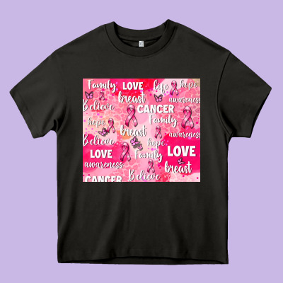 Breast Cancer Awareness Pink Heavy Core Tee Designed By Adodesignshop