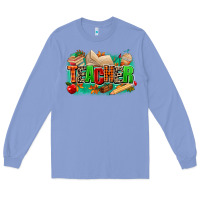 Colony Blue teacher fall Long Sleeve Tee - MaliasSmallBusiness