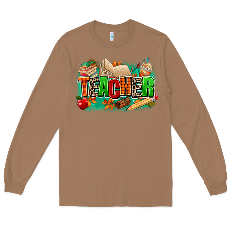 Teacher Fall Long Sleeve Tee by MaliasSmallBusiness | Teevron