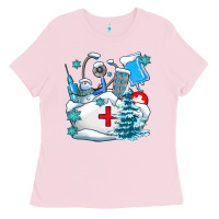 Bubblegum Pink Winter Nurse life Ladies Tee - AdoDesignShop