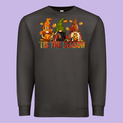 Tis The Season Gnomes Premium Sweatshirt Designed By Cowgirlartshop