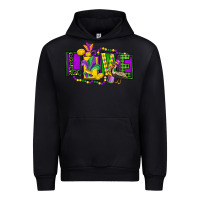 Black mardi gras love Urban Hoodie - FaDigitalArtStudio
