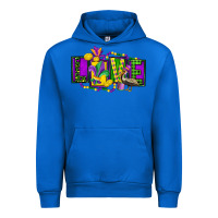 Cobalt mardi gras love Urban Hoodie - FaDigitalArtStudio