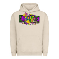 Pigment French Oak mardi gras love Urban Hoodie - FaDigitalArtStudio