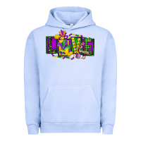 Pigment Grape Ice mardi gras love Urban Hoodie - FaDigitalArtStudio
