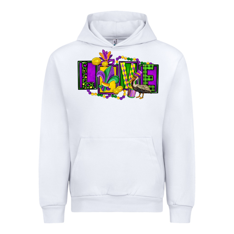 Mardi Gras Love Urban Hoodie by FaDigitalArtStudio | Teevron