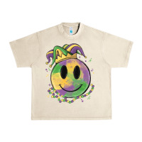 Sandshell smiley face mardi gras Urban Heavy Tee - MaliasSmallBusiness