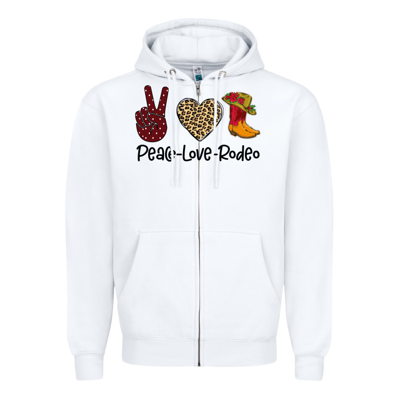 Peace Love Rodeo Zipper Hoodie by Bettercallsaul | Teevron