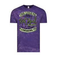 Cloud Purple the legend has officially retired Vintage Tee - MaliasSmallBusiness