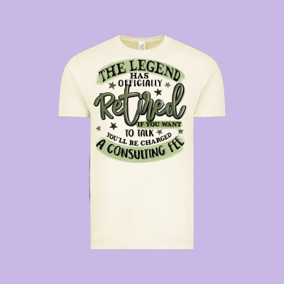 The Legend Has Officially Retired Vintage Tee Designed By Maliassmallbusiness