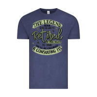 Vintage Denim the legend has officially retired Vintage Tee - MaliasSmallBusiness