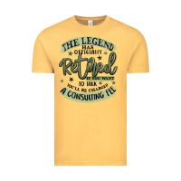 Vintage Mustard the legend has officially retired Vintage Tee - MaliasSmallBusiness
