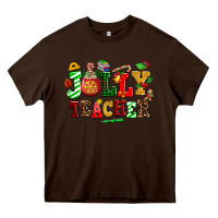 Chocolate Brown jolly teacher Heavy Core Tee - AdoDesignShop