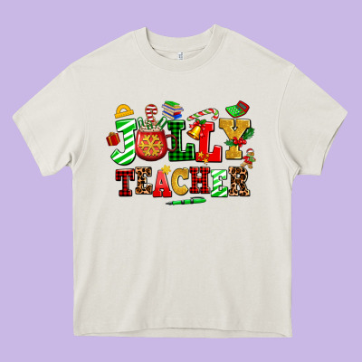 Jolly Teacher Heavy Core Tee Designed By Adodesignshop