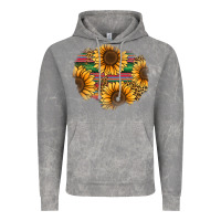 Cloud Rock sunflower leopard serape patch Vintage Hoodie - Jasminsmagicworld