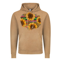 Sunflower Leopard Serape Patch Vintage Hoodie | Teevron