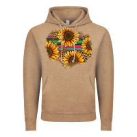 Vintage Coffee sunflower leopard serape patch Vintage Hoodie - Jasminsmagicworld