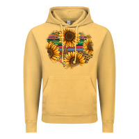 Vintage Mustard sunflower leopard serape patch Vintage Hoodie - Jasminsmagicworld