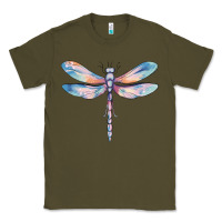 Army Green dragonfly Classic Tee - MaliasSmallBusiness