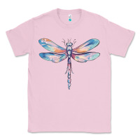 Bubblegum Pink dragonfly Classic Tee - MaliasSmallBusiness