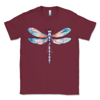 Burgundy dragonfly Classic Tee - MaliasSmallBusiness