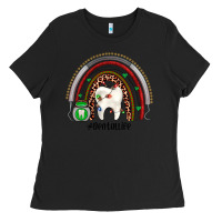 Black Christmas dental life rainbow Ladies Tee - JahusDesignShop