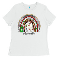 White Christmas dental life rainbow Ladies Tee - JahusDesignShop