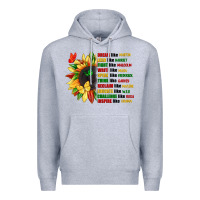 Heather Grey dream like martin juneteenth Premium Hoodie - CowGirlArtShop