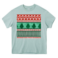 Arona christmas trees hand drawn seamless pattern Heavy Core Tee - BundleAndBundleShop