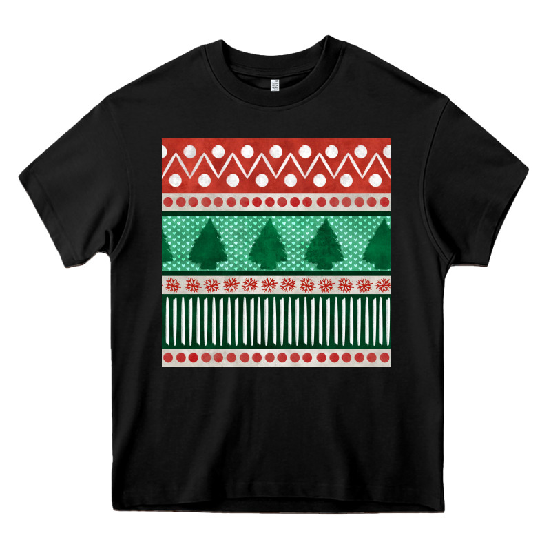 Christmas Trees Hand Drawn Seamless Pattern Heavy Core Tee by BundleAndBundleShop | Teevron