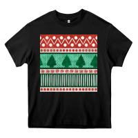 Black christmas trees hand drawn seamless pattern Heavy Core Tee - BundleAndBundleShop