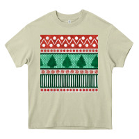 Mossy christmas trees hand drawn seamless pattern Heavy Core Tee - BundleAndBundleShop