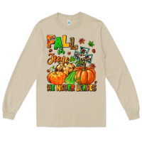 Mushroom fall for jesus he never leaves Long Sleeve Tee - MaliasSmallBusiness