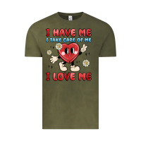 Vintage Olive i have me i take care of me i love me Vintage Tee - MaliasSmallBusiness