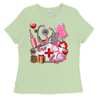 Matcha nurse  valentines day love Ladies Tee - AdoDesignShop