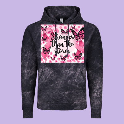 Stronger Than The Storm Vintage Hoodie Designed By Maliassmallbusiness