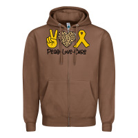 Chestnut Peace Love Cure Zipper Hoodie - Bettercallsaul