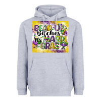 Heather Grey bead up bitches Heavyweight Hoodie - CowGirlArtShop