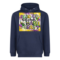 Navy bead up bitches Heavyweight Hoodie - CowGirlArtShop