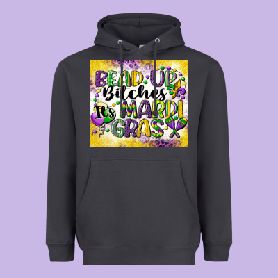 Bead Up Bitches Heavyweight Hoodie Designed By Cowgirlartshop