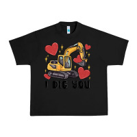 Black i dig you valentines excavator Urban Heavy Tee - MaliasSmallBusiness