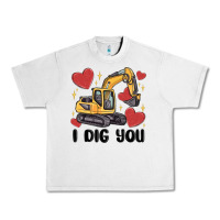 Lunar Rock i dig you valentines excavator Urban Heavy Tee - MaliasSmallBusiness